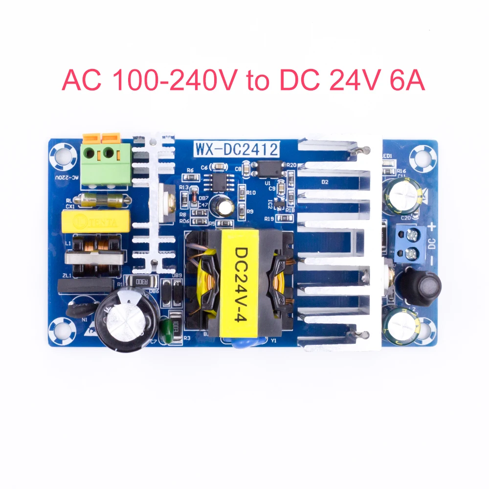 Красный Лучшая AC-DC модуль питания AC 100-240V К DC 24V 9A/24V 6A импульсный источник питания - Цвет: Красный