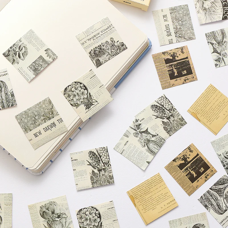 45 шт./коробка винтажные наклейки для журналов|Канцелярские наклейки| |