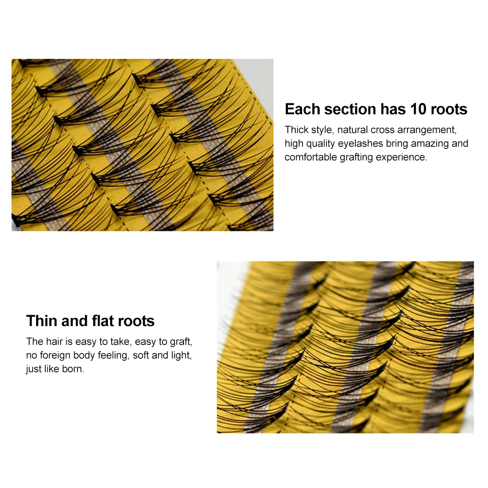 60 шт. Индивидуальные Накладные ресницы профессиональный макияж Прививка