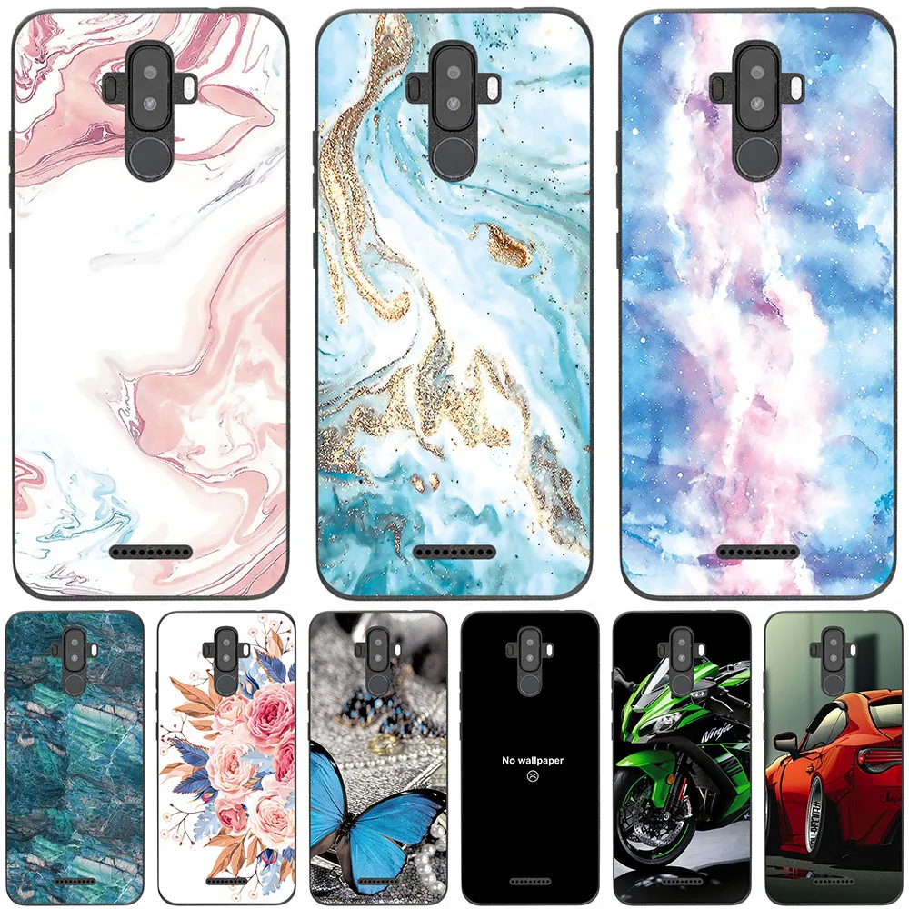 Bolsas y fundas de tel&eacute;fono para BQ 6042L Magic E 2020 6,09 pulgadas, funda de silicona suave, a la moda, canicas pintadas con inyecci&oacute;n de tinta-0