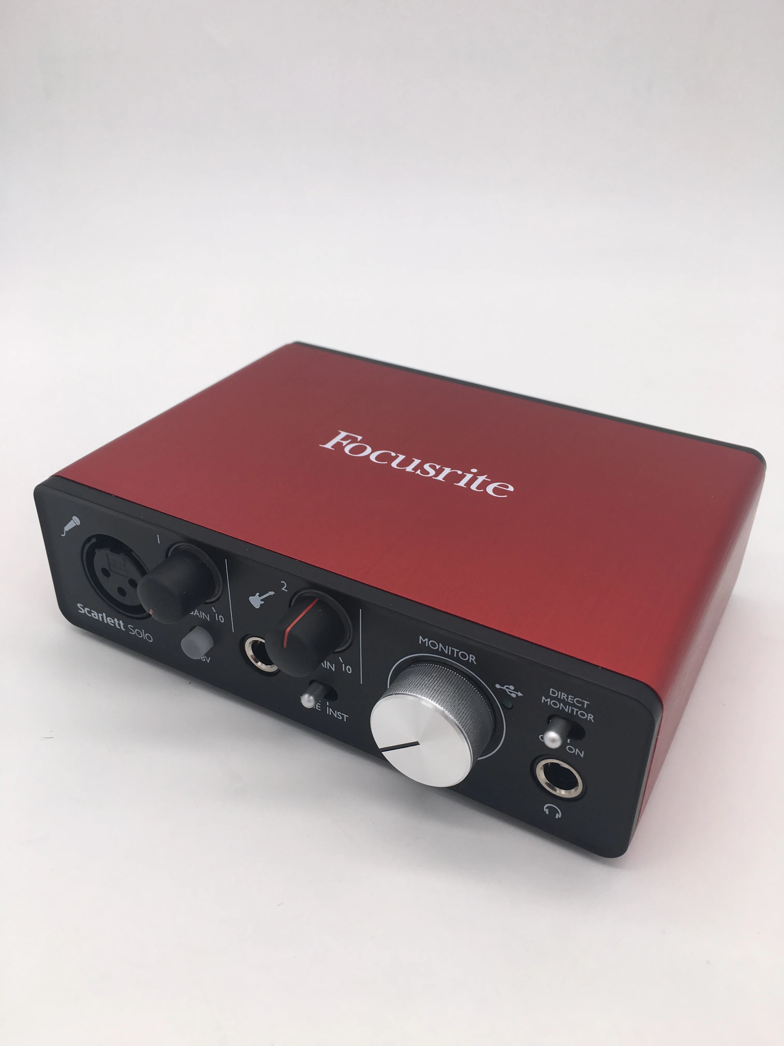 Модернизированный Focusrite Scarlett Solo(2nd gen) 2 входа 2 Выход USB аудио интерфейс звуковая карта для записи микрофона гитары