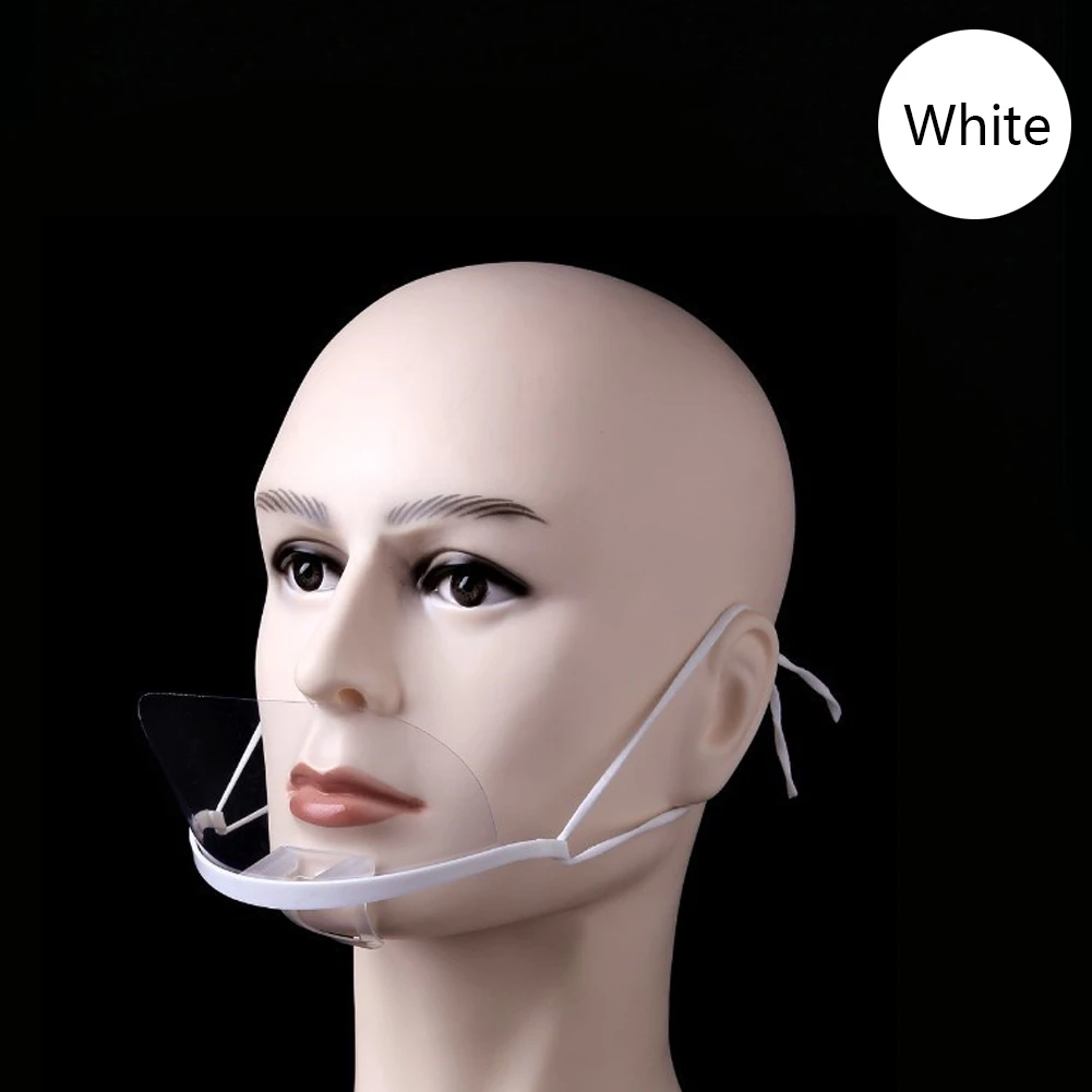 10 шт. многоразовая прозрачная противотуманная маска для лица пластиковая