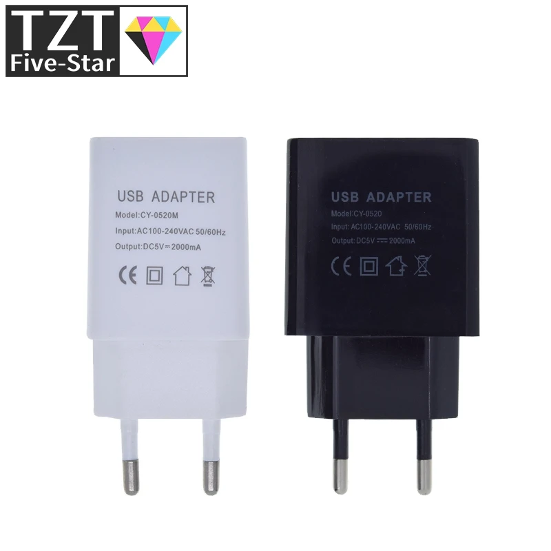 Штепсельная вилка ЕС 5V 2A один USB/двойной USB Универсальное зарядное устройство