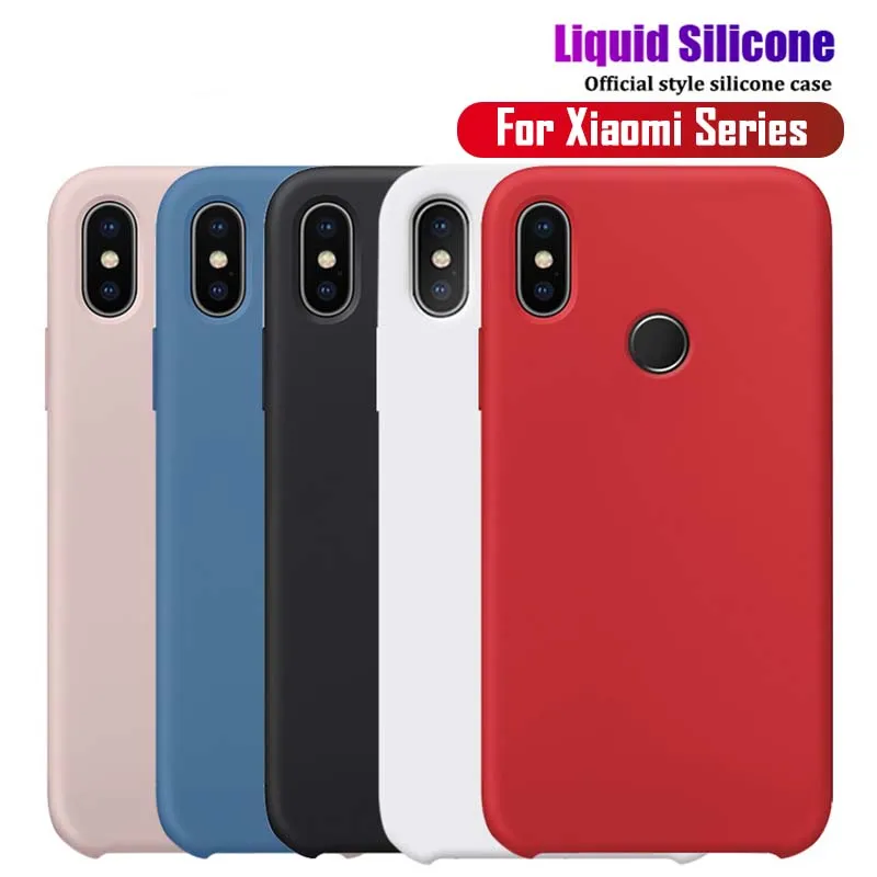 Официальный жидкий силиконовый чехол для Xiao mi Red mi Note 7 K20 5 6 Pro 5 Plus 4X 6A S2 Официальный чехол для mi 9 8 SE 8 Lite 9T A2 Capa