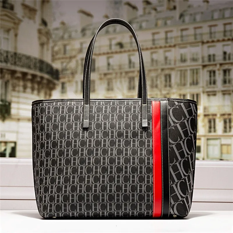 

2022 New Large Capacity Casual Totes Shopping Bags Fashion CH Letter Shoulder Bags High Quality Louis Women Purse and Handbags