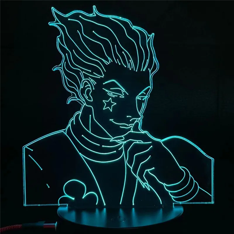 Детские Спальня ночной Светильник Аниме Фигурка Hunter X Декор ing пульт