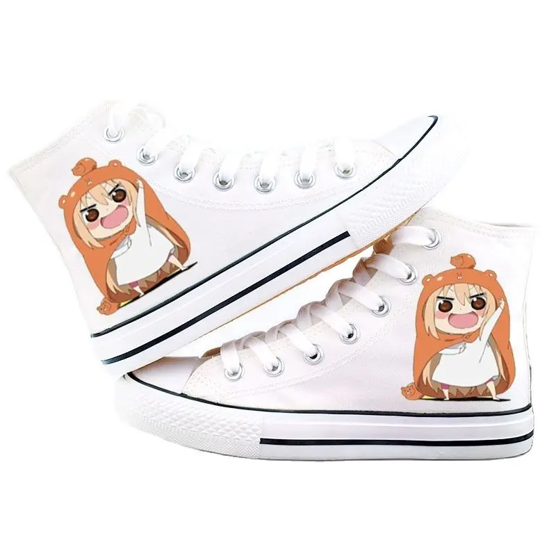 

Anime Cos Himouto! Umaru-chan Doma Umaru U M R Casual Student Plimsolls Canvas Shoes Rope Soled Shoes Canvas Flat Sneakers