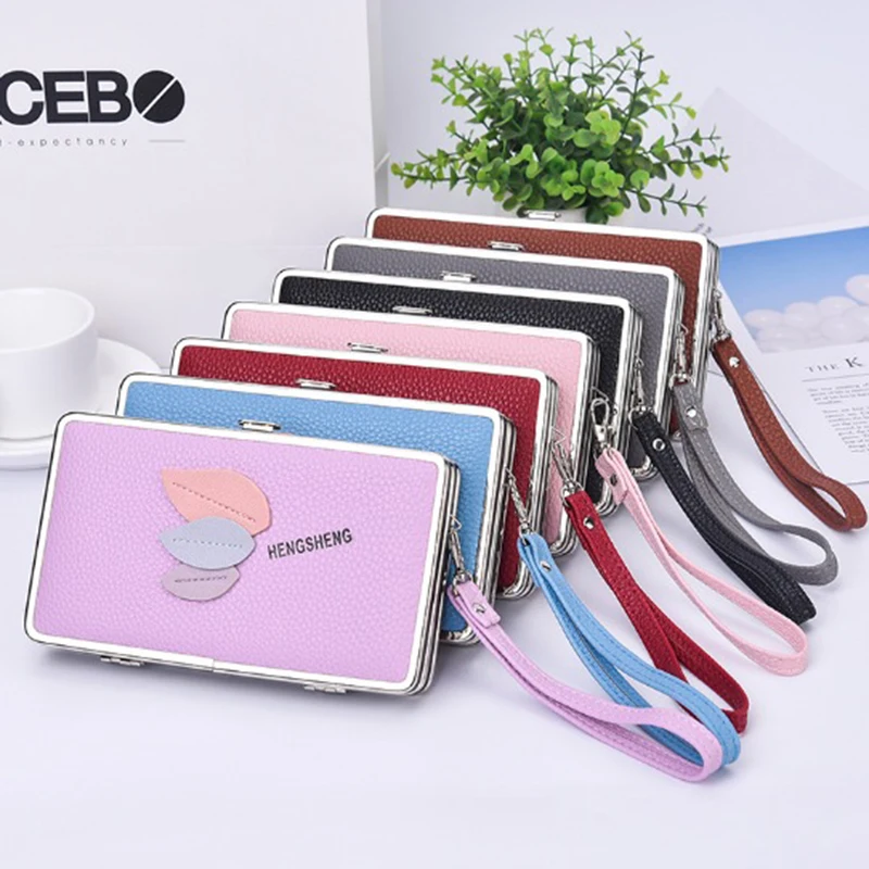 

Large PU Artificial Leather Women Wallet Brand Big Purse Lady Cell Phone Card Holder Long Ladies Wallets And Purses Wristlet