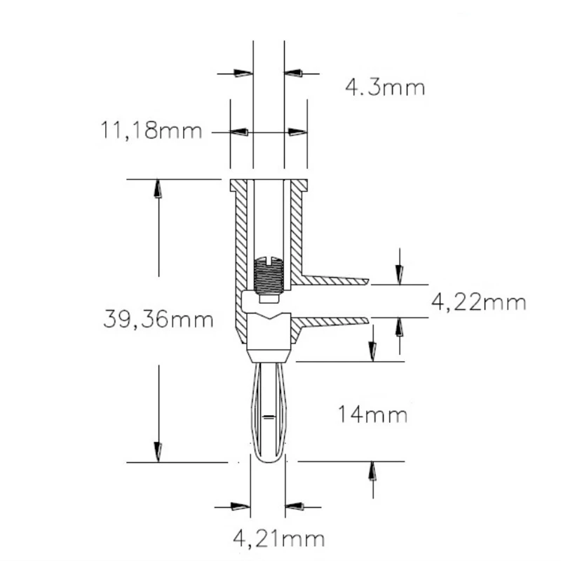 5 шт. 4 мм разъем типа &quotбанан&quot фонарь с головкой пистолета для повторного ввода