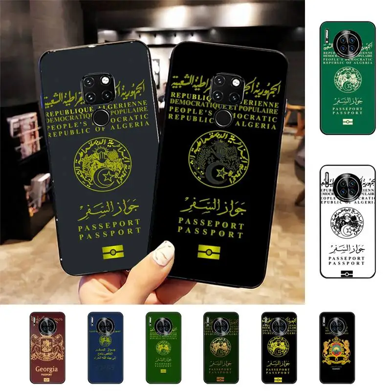 

Algerian Passport Phone Case For Huawei Nova 3I 3E mate20lite 20Pro 10lite Luxury funda case