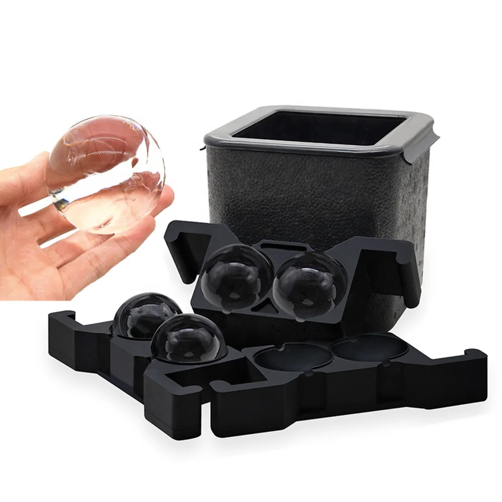 Crystal Clear Ice Ball Maker Ice Ball Press Spherical Whiskey Tray Mould Bubble-Free Ice Cube Maker Diamond Skull Ice Box Mold