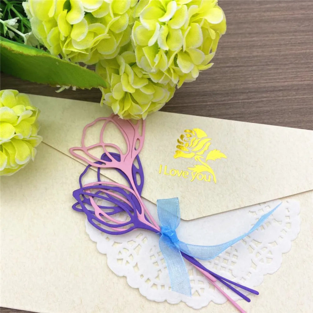 

New Design Craft Metal Cutting Die Die Cuts Flower Branch Bud Decoration Scrapbook Album Paper Card Craft Embossing Die Cuts
