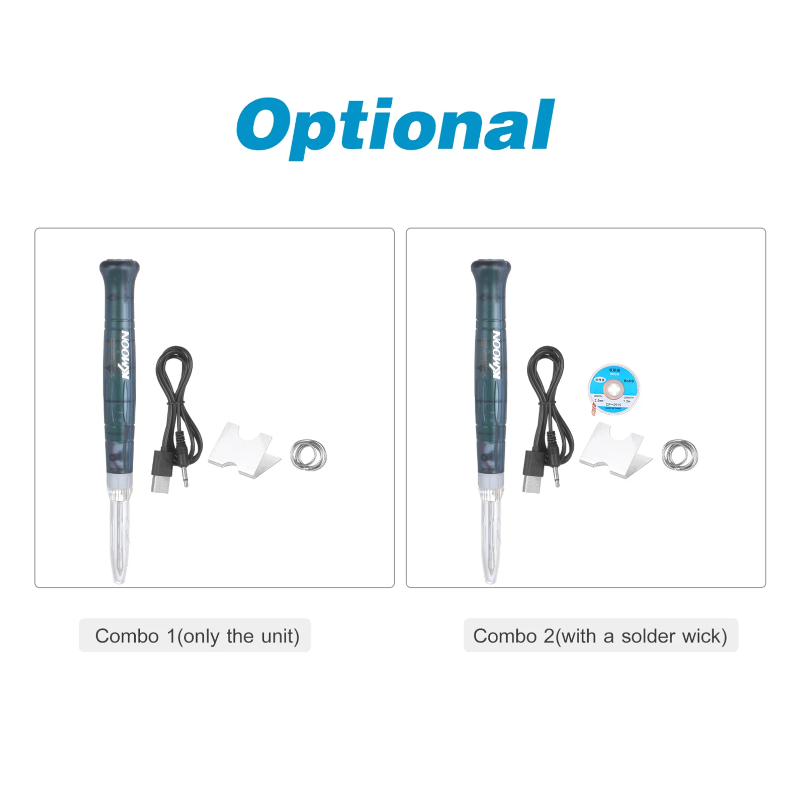 

KKmoon LED Indicator USB Soldering Iron with Temperature Control 5V 8W Mini Soldering Iron with Solder Wire for Electronics