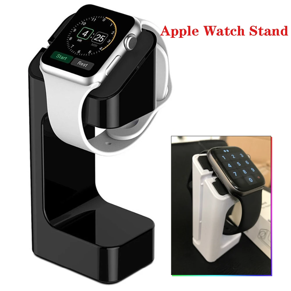 Подставка для Apple Watch band 44 мм 40 iWatch 42 38 пластиковая зарядная станция держатель