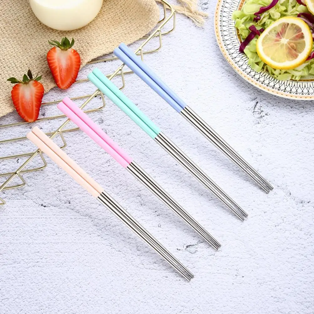 Палочки для еды из нержавеющей стали домашняя Нескользящая кухонная посуда