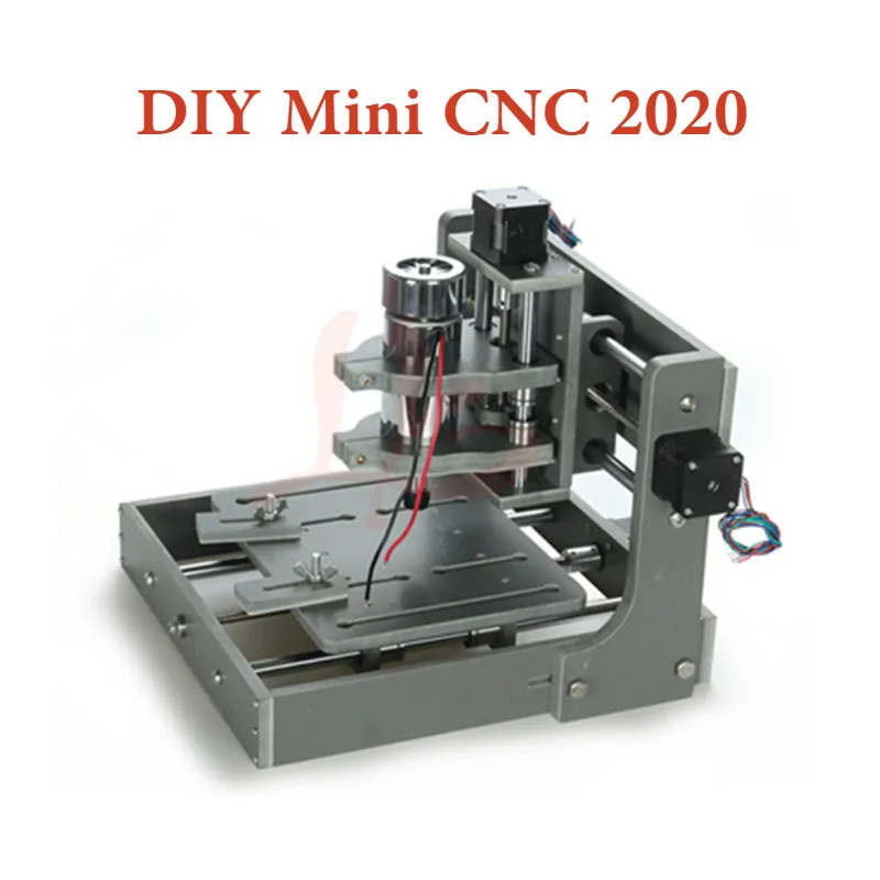 Mini DIY 2020 CNC Router machine 3 4 axis working size 200x200mm frame Engraving Milling Machine with spindle motor | Инструменты