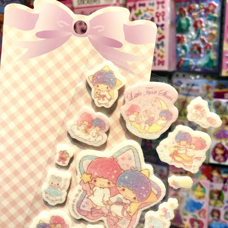 40 пакетов/лот ткань pompurin моя мелодия маленькие Две звезды sticker oroll стикер s stikers