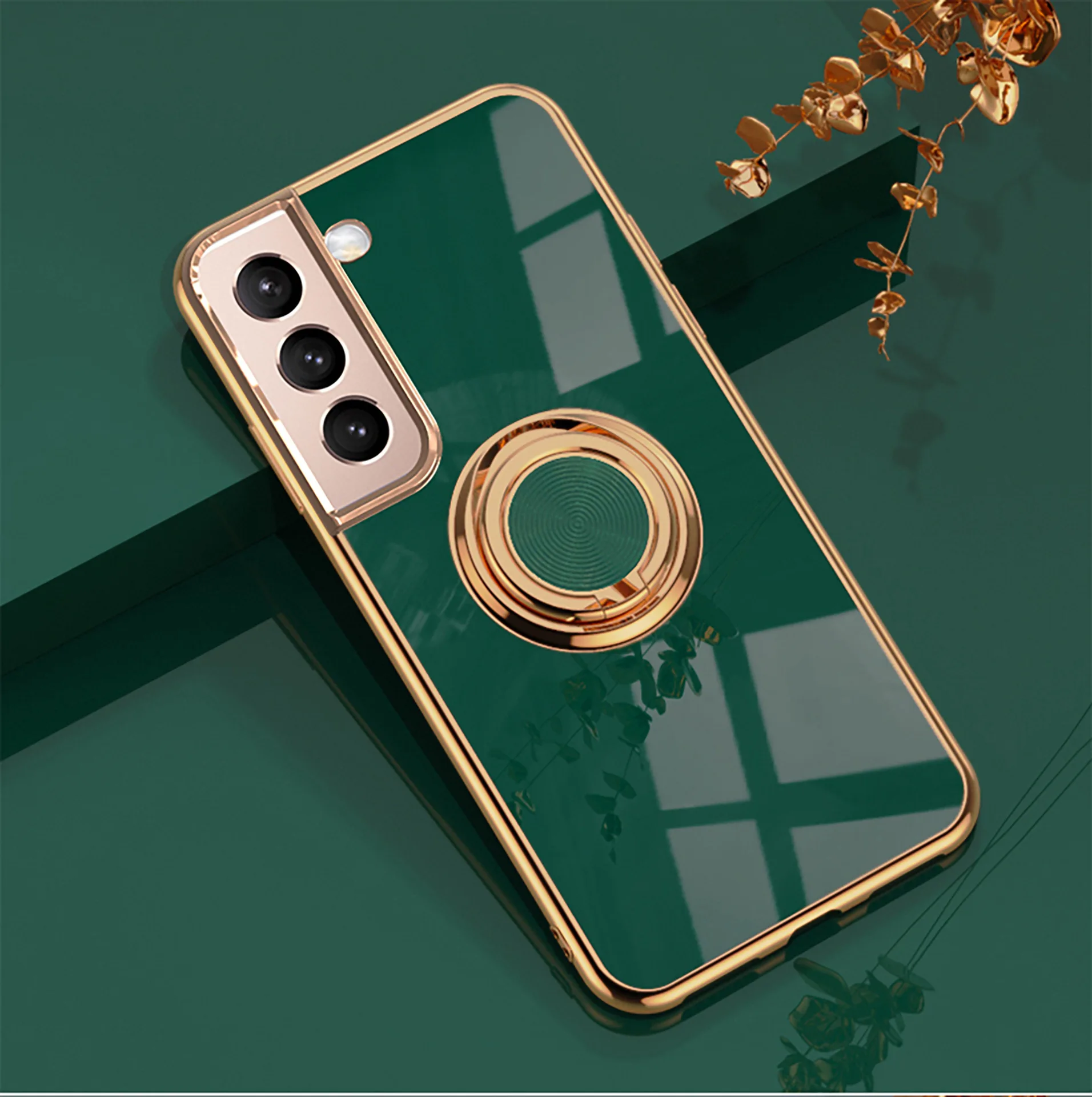 

Phone Case Luxury Plating Phone Case Phone cover For Samsung S20 S21 S22 Plus Ultra holding ringing