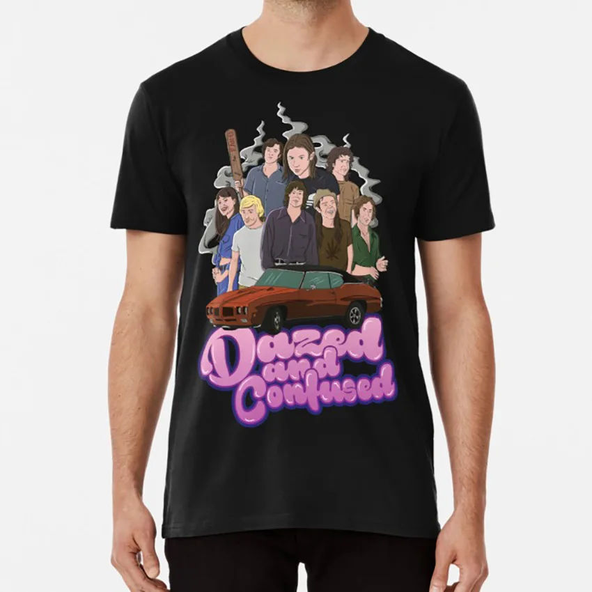 Футболка с надписью Dazed and Confused футболка принтом stoner pot модель 90s фильм 70s seventies