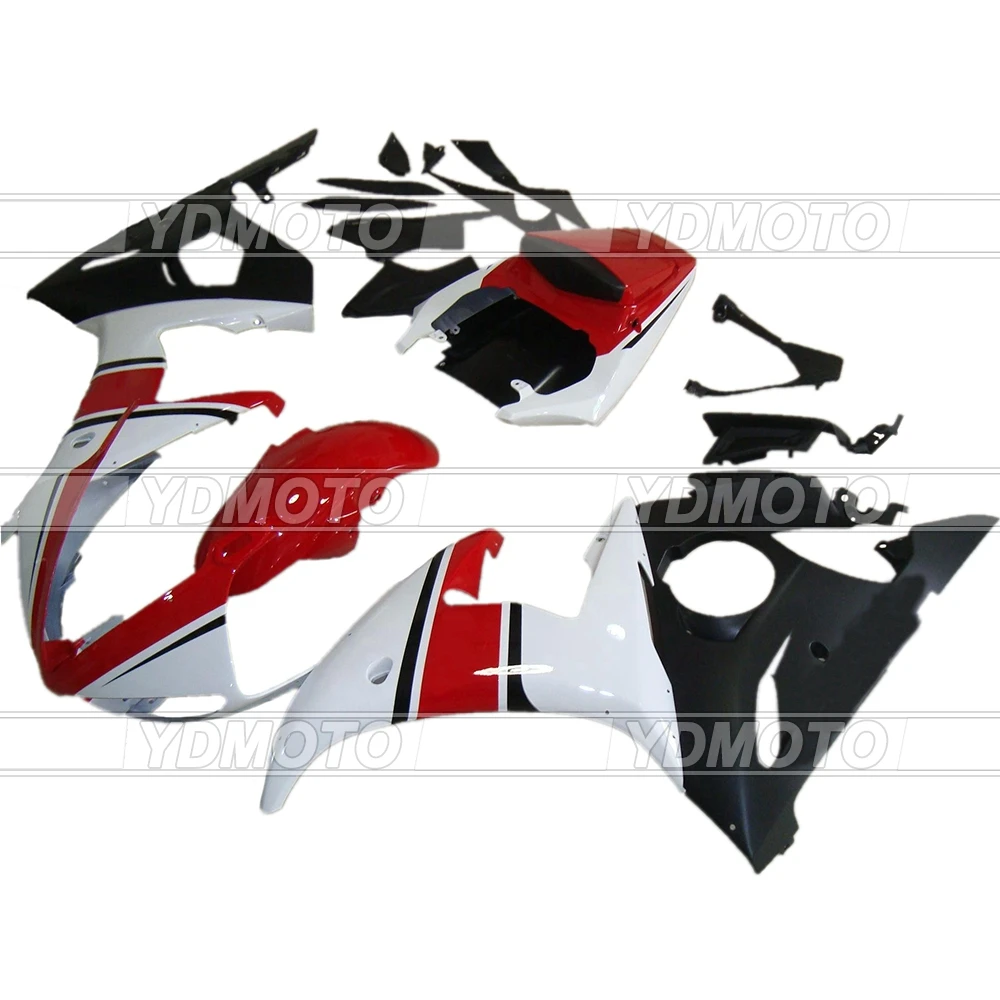 

New ABS Fairings Bodywork For Yamaha YZF R6 2003 2004 2005 Motorcycles Covers Fairing Kit R6 03 04 05 RED WHITE BLACK