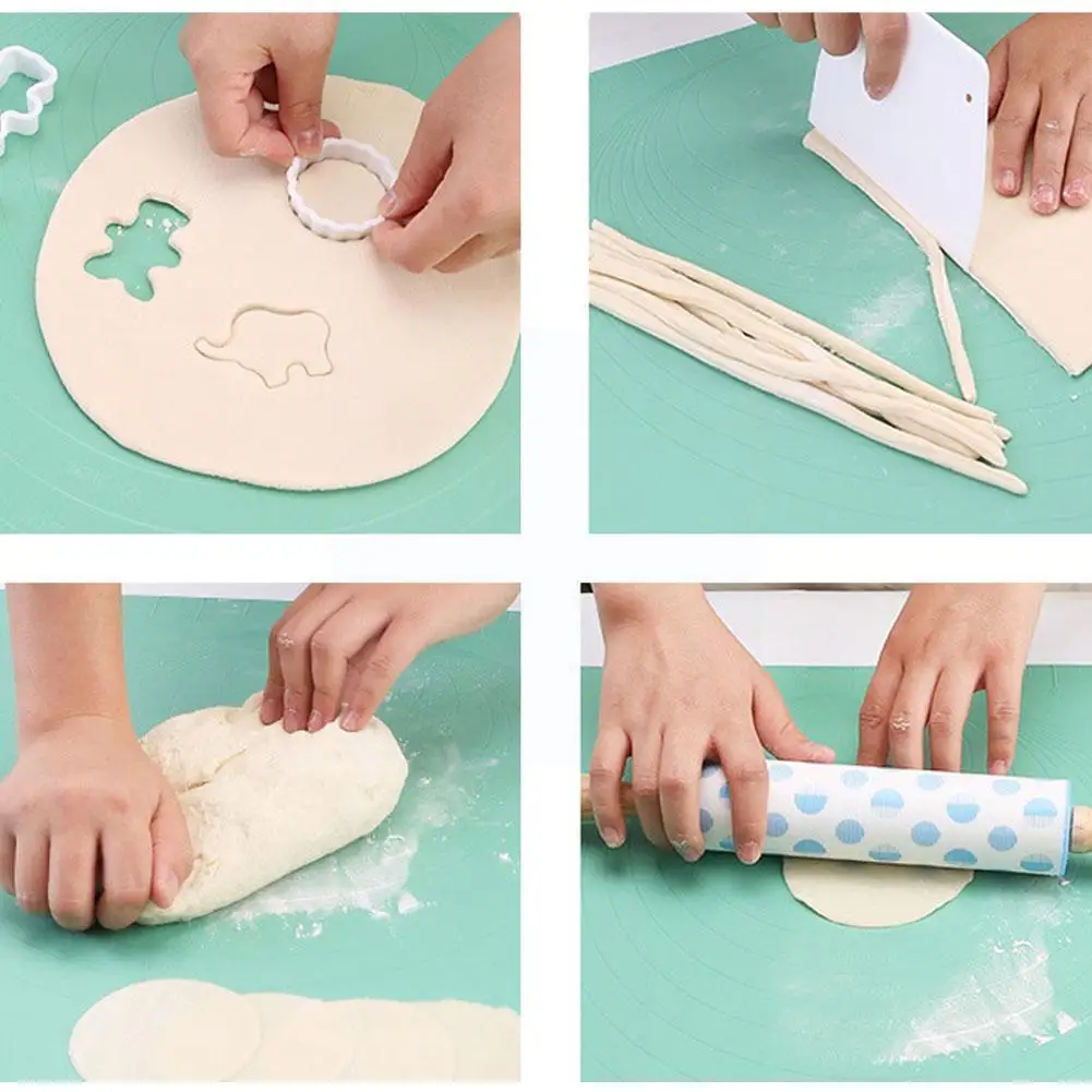 

Силиконовая подкладка и тесто, рабочая подставка с подставкой, нижняя подставка, матовый Силиконовый коврик для выпечки V5i3