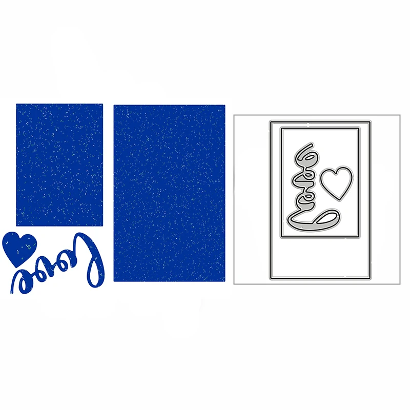 

Новинка прямоугольная рамка в форме сердца 2021 металлические пресс-формы для «сделай сам» Скрапбукинг и изготовление карт Декор рельефное р...