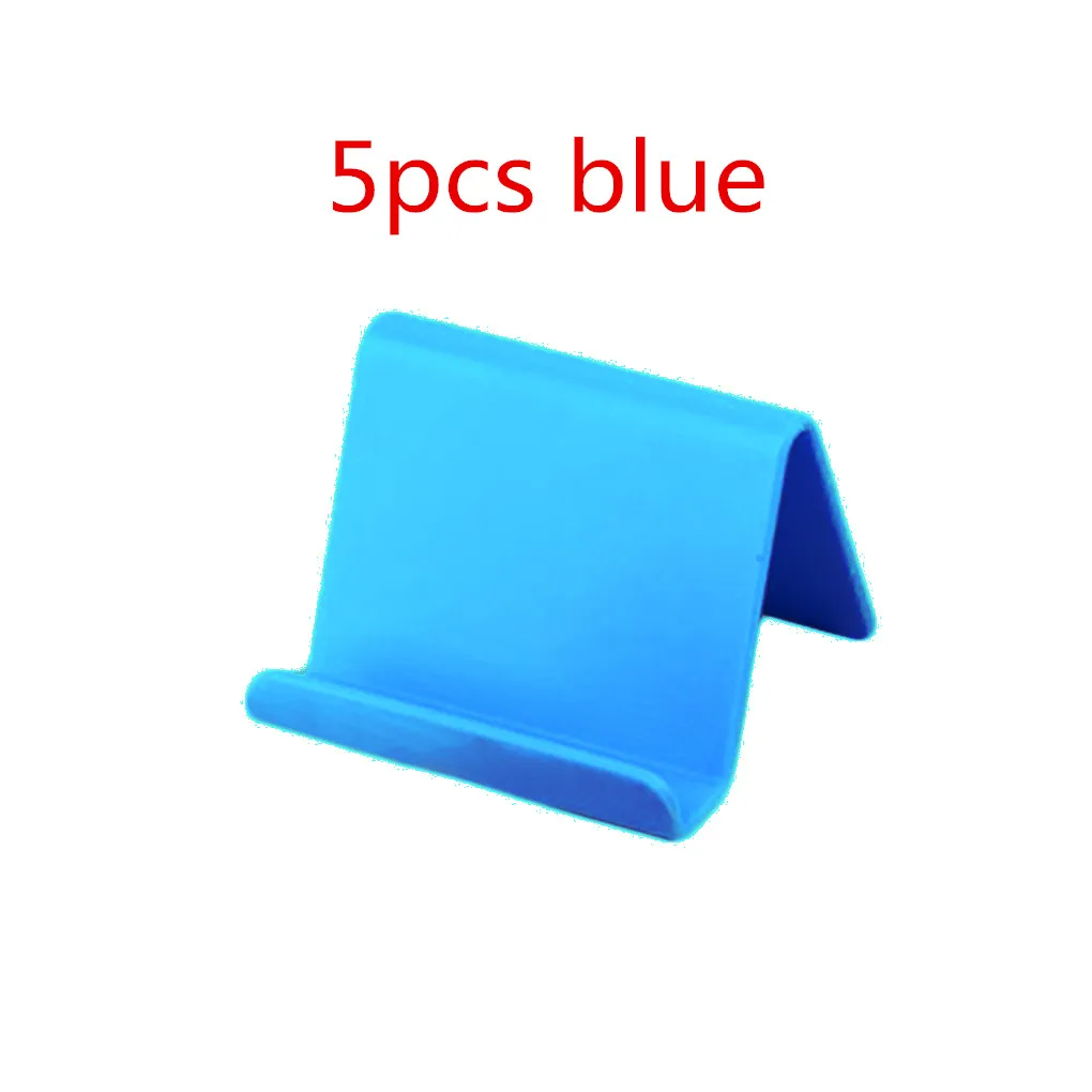 5pcs blue Универсальный Настольный держатель для телефона, гибкий складной держатель для мобильного телефона для iPhone для samsung для MP5, подставка для смартфона - Цвет: 5pcs blue