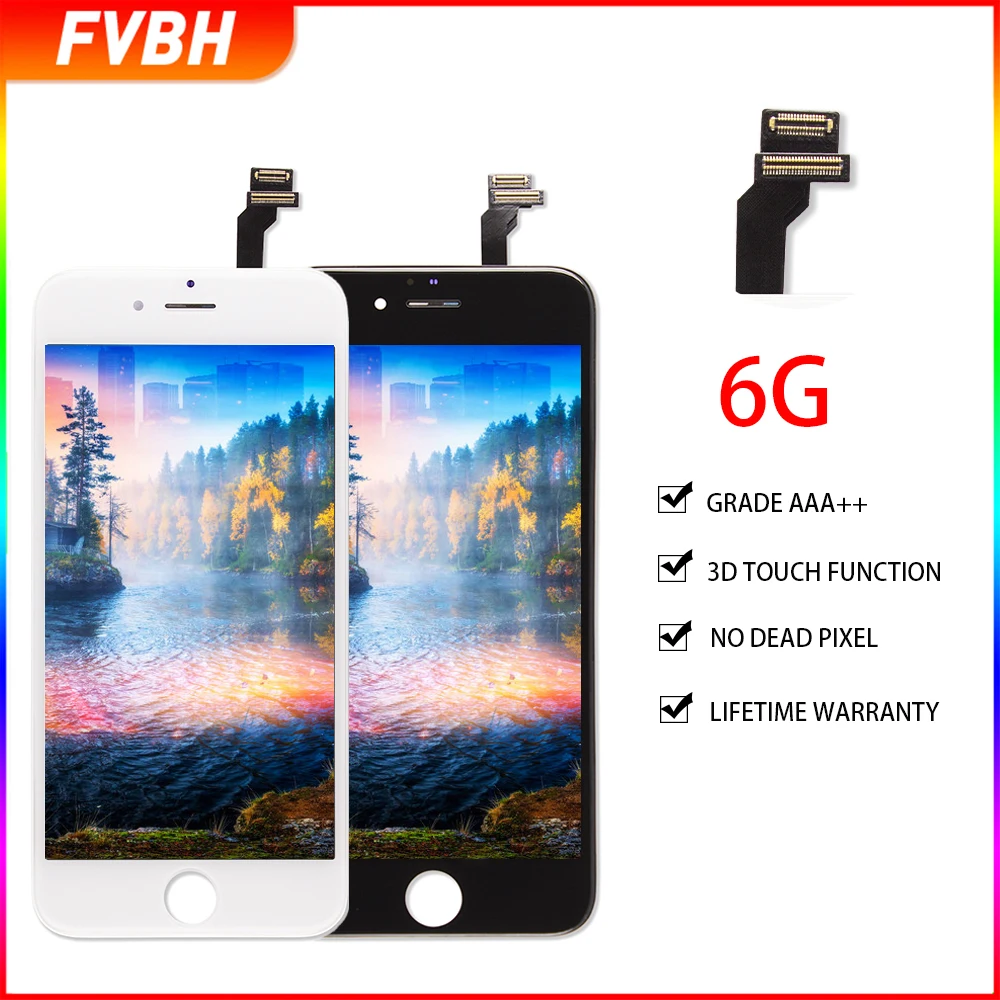 Класс AAA + 10 шт./лот 3D сенсорный ЖК дисплей Замена для iPhone 6 6G дигитайзер сборка без