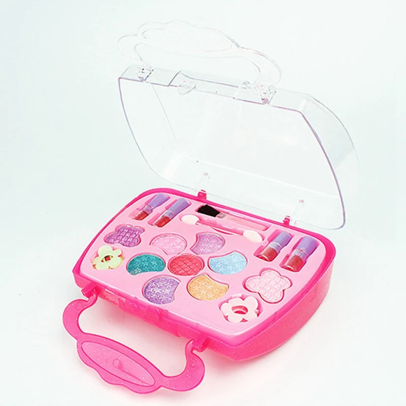 

Children's Non-toxic Cosmetics Make up Beauty Toys Pretend Play for Girls Kids Princess Makeup Dressing Box Sets Fancyqbue
