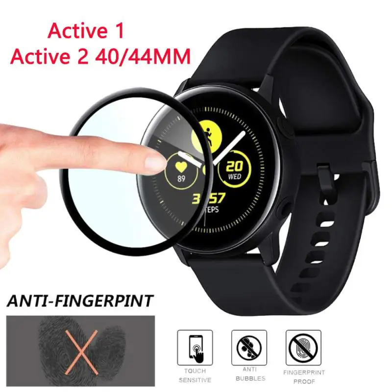 Изогнутая Защитная 3d пленка для Samsung Galaxy Watch Active 1 2 40 44 мм экрана часов|Защитные