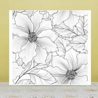 azsg beautiful flowers petal clear stampsseals for diy scrapbookingcard makingalbum decorative silicone stamp crafts