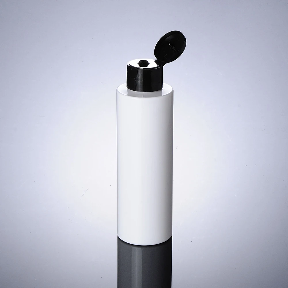 150 мл прозрачная/белая пластиковая бутылка ПЭТ с откидной крышкой