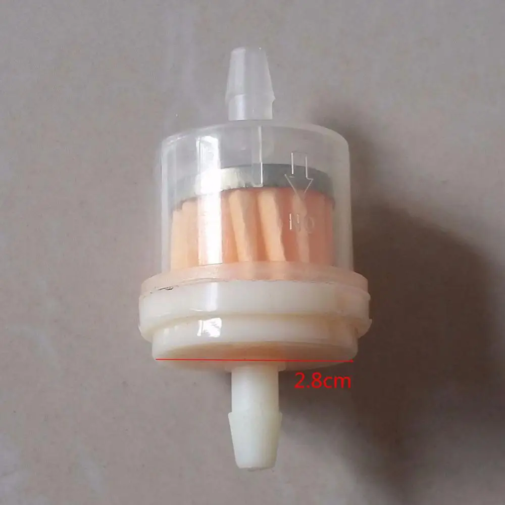 

10PCS Universal Motorcycle Mini Small Engine Inline Carb Fuel Gas Filter 1/4" 6mm