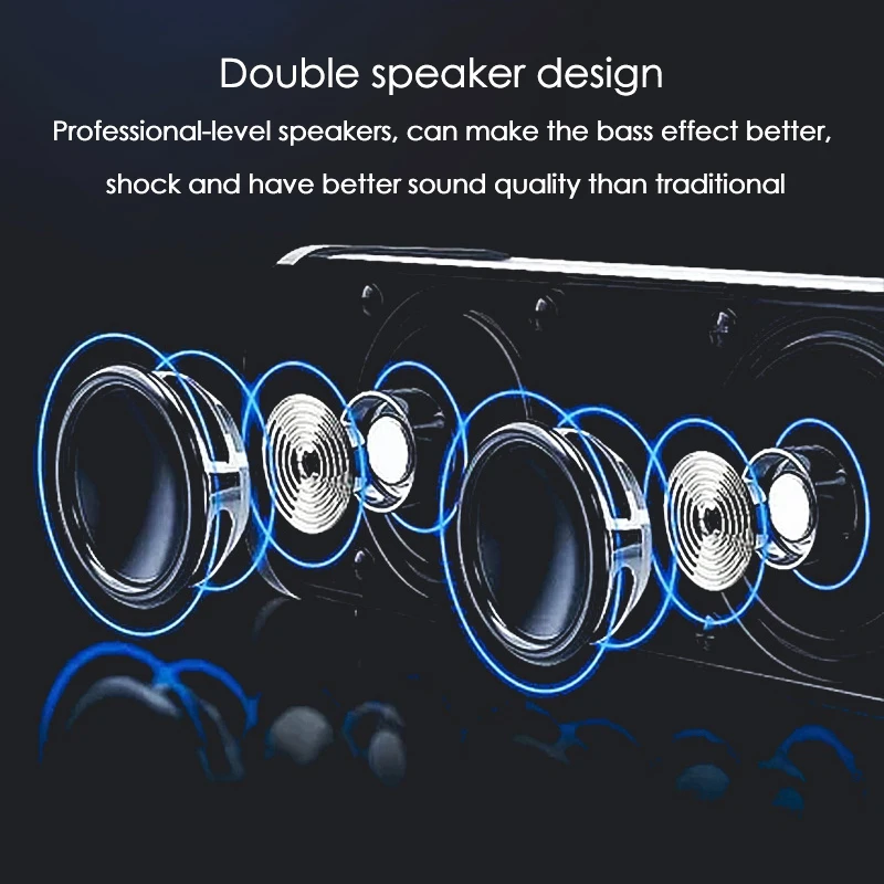 IPX7 Waterproof Bluetooth Speaker 10W HiFi Strong BassSound Musical Rhythm Lamp Portable Speakers |