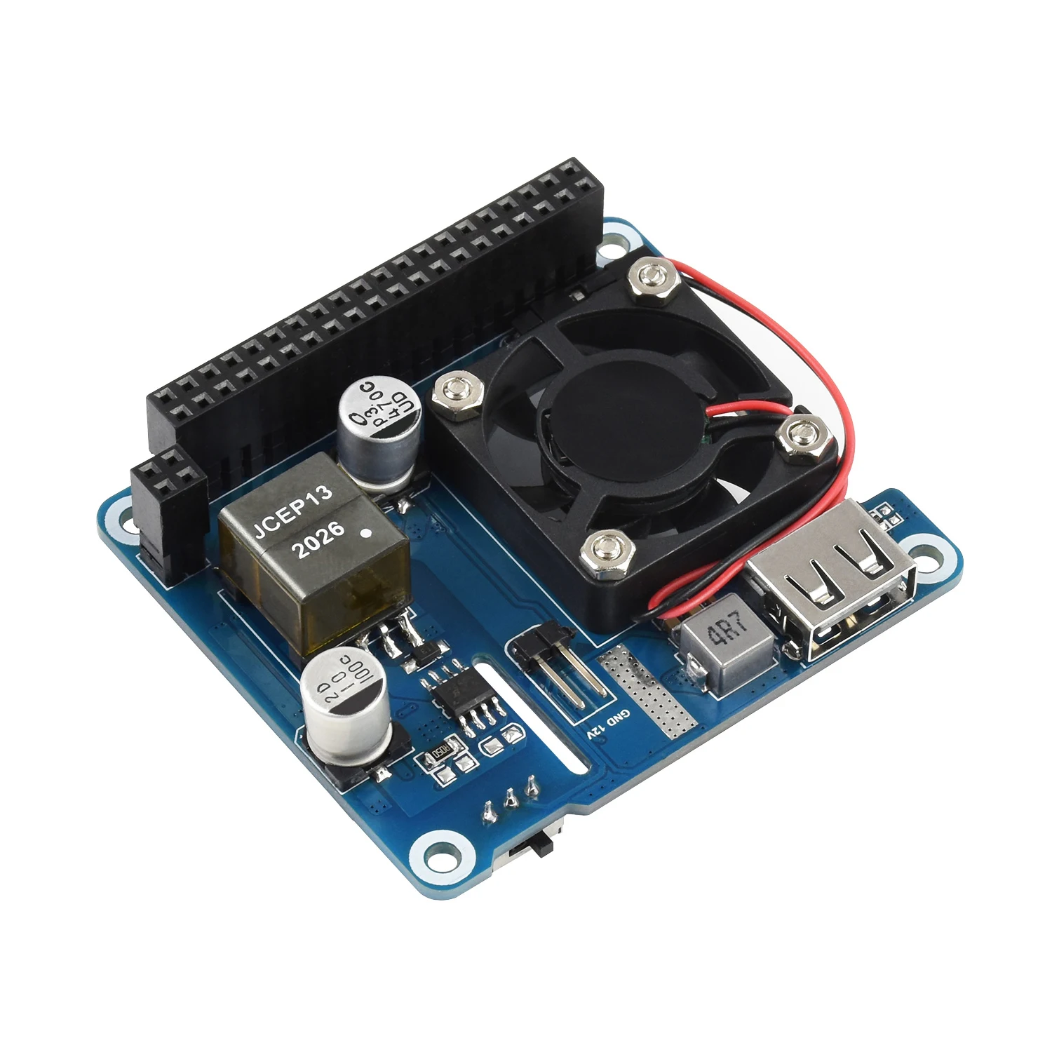 Плата для вентилятора 5 в 4A/12 В 2A Power Over Ethernet PoE панель Raspberry Pi 3B Plus 4 4B IEEE 802.3af/at |