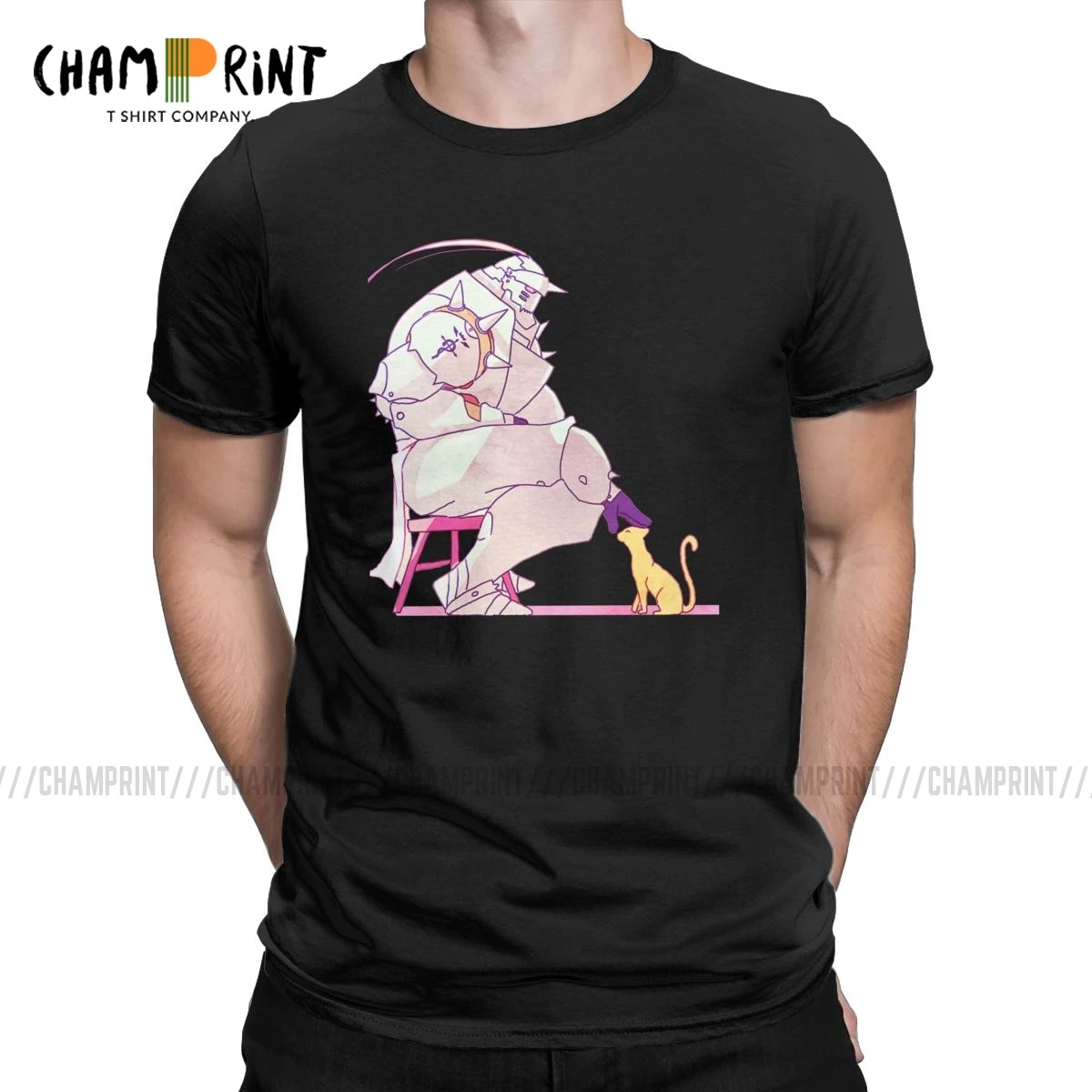 Новинка Альфонс Элрик фуллметал футболки Алхимик мужские Brotherhood Pride аниме