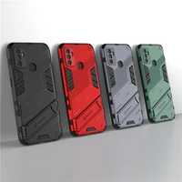 for oppo a53 case punk stlye phone holder rubber bracket armor case for oppo a53s cover for oppo a74 4g oppo a94 5g oppo a93