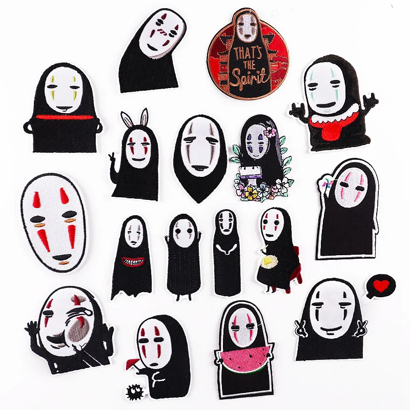 

Spirited Away Patch Iron on Embroidered Patches for Clothing Thermoadhesive Patches on Clothes DIY Anime Applique Things Badges