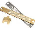 Табличка с номером телефона, светящаяся, для стайлинга автомобиля, 2020