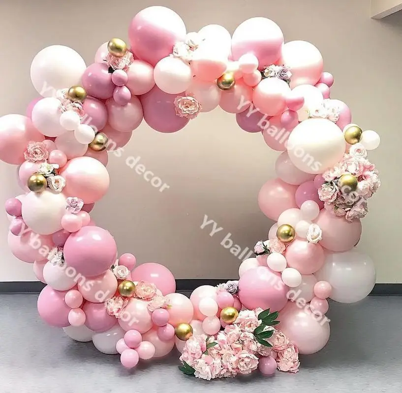 105pcs Baby Shower DIY Marble s Garland Kit 1 Chrome Gold Orange White Peach Birthday Wedding Party Decor | Дом и сад