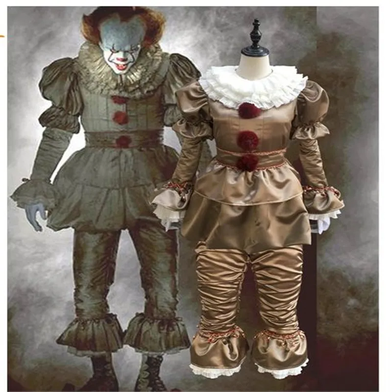 Фильм Стивен Кинг это костюм Pennywise наряд косплей для взрослых мужчин женщин