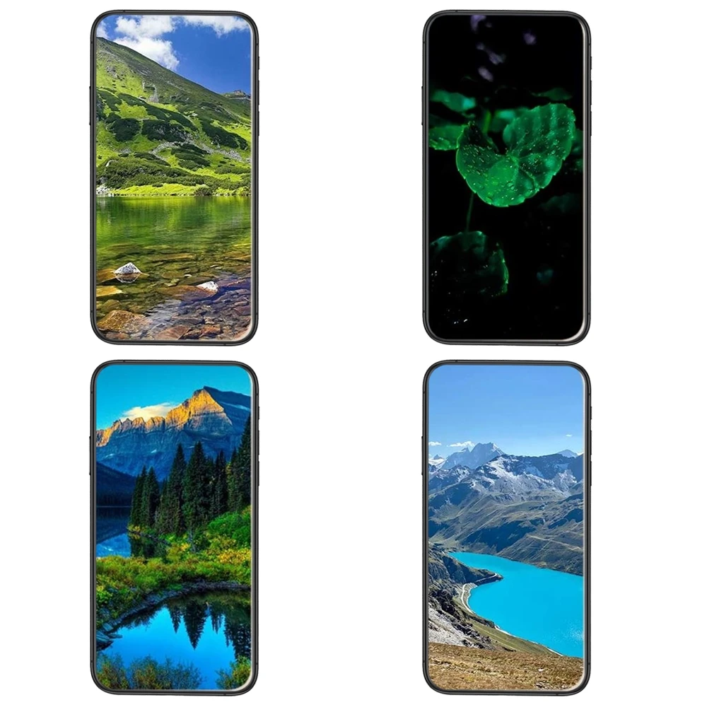 Мягкий чехол для телефона с принтом зеленых водных и гор супер дешевый Samsung Galaxy A51