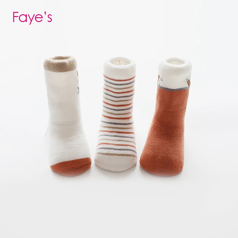 3 Pairs/Pack 0-5T Baby Socks Sets Thick Toddler Boys Girls Kids Children | Детская одежда и обувь