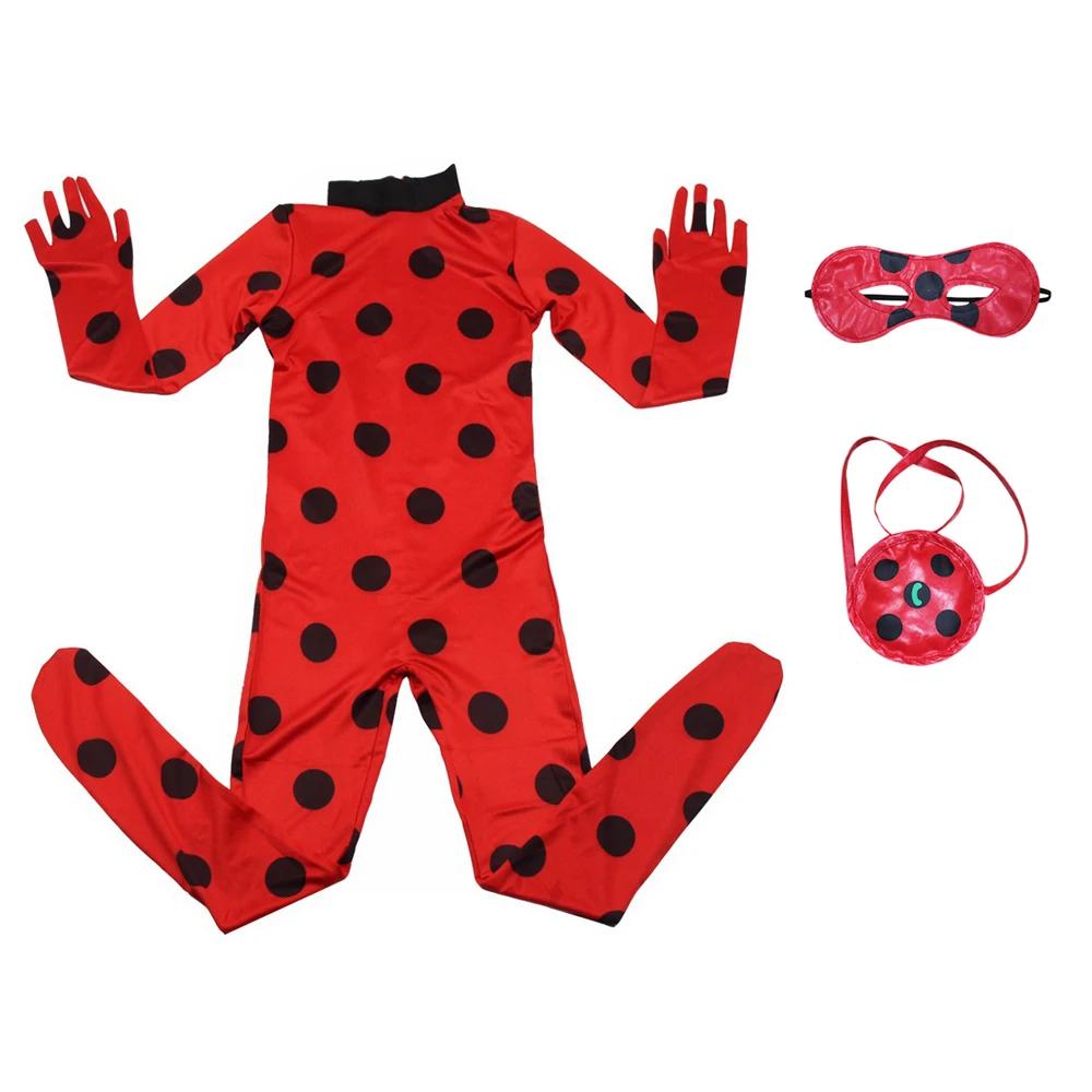 Карнавальный костюм божьей коровки на Хэллоуин детские костюмы для девочек из