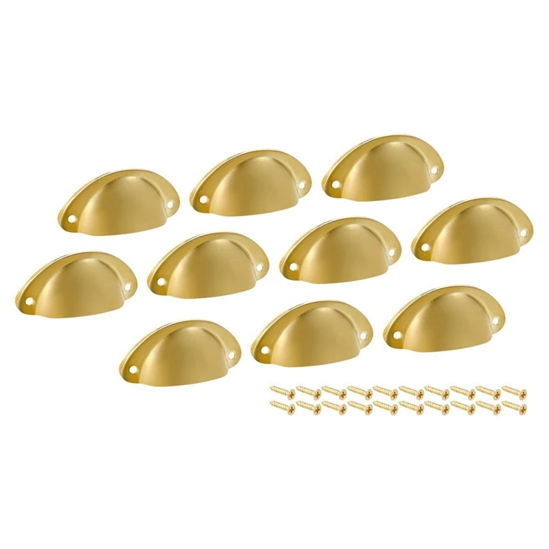 WSFS выдвижная ручка для кухонного шкафа с горячей чашкой золотого цвета 66 мм 10 шт.