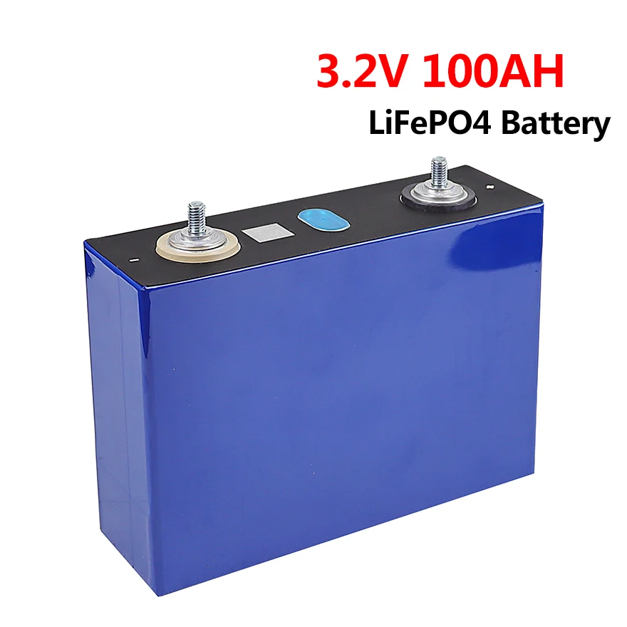 GTF 100Ah 3.2V LiFePO4 Rechargeable Battery Pack for DIY 12V 24V 48V Electric Car Boat Solar Energy Storage System Lithium Cell