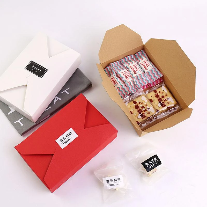 20pcs / lot 19.5cmx12.5cmx4cm крафт бумага подарочная коробка конверт типа картонные коробки