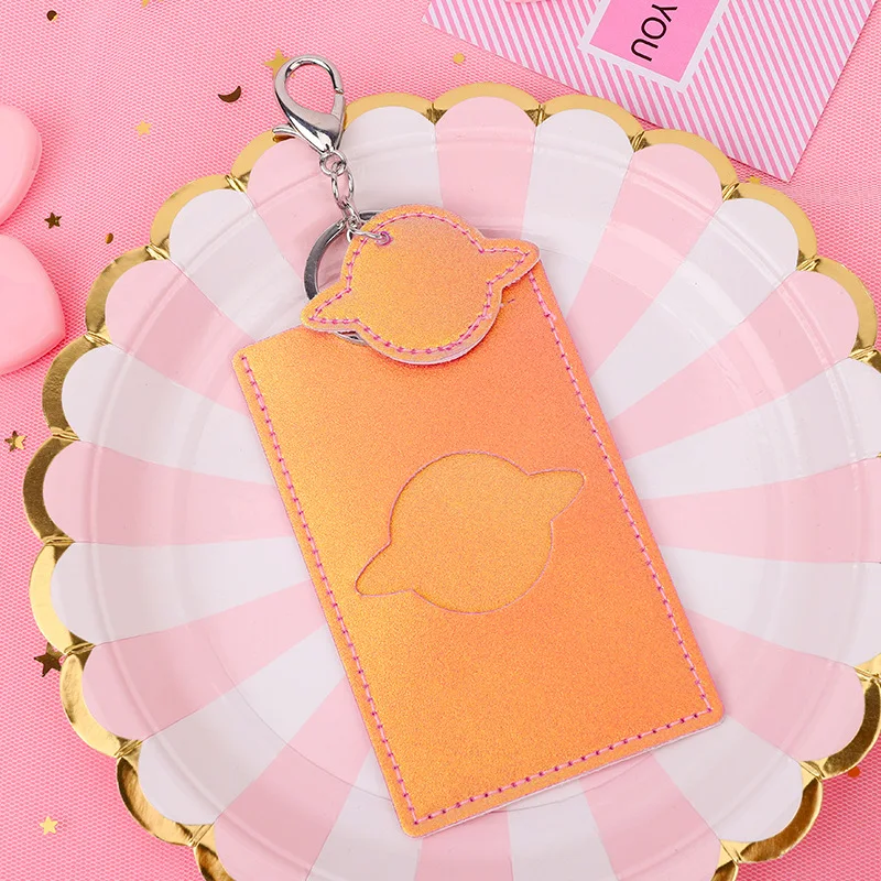 Выдвижной держатель для ID карты из ПУ кожи с градиентом|Бейджи и аксессуары| |