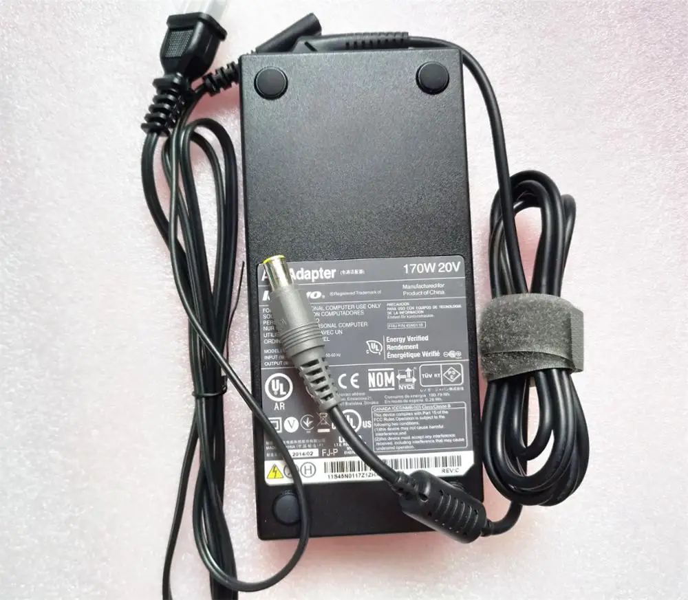 Адаптер переменного тока зарядное устройство для Lenovo ThinkPad W520 W530 20V 8.5A 170W 0A36227 57Y6549