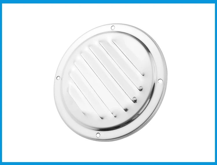 

Marine Grade Stainless Steel 316 Boat Marine Round Air Vent Louver Vent Grille Ventilation Louvered Ventilator Grill Cover
